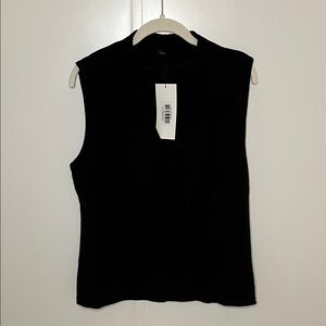 Elegant Black Sleeveless Tank Top